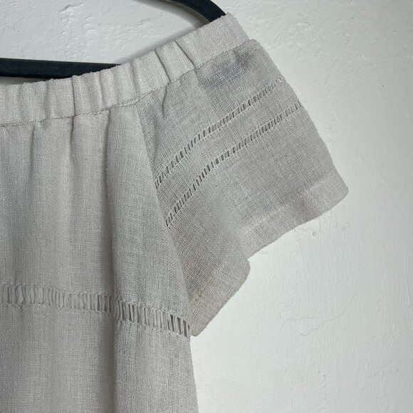 ASTR the Label Off Shoulder Shift Dress Beige Khaki‎ Knit Size Medium - Picture 6 of 11